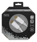 Deltaco PRIME DisplayPort monitorkabel, 2m, Ultra HD(3840x2160