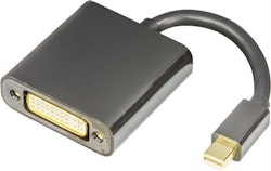 Deltaco Mini DisplayPort till DVI-D Single Link adapter, Full HD