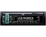 JVC KD-X161 Enkeldin, USB/AUX på front, kort chassi, 4x50W
