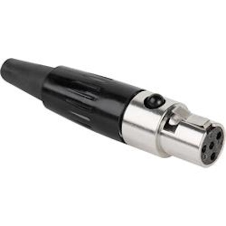 Mini XLR 4 polig - Passar Shure mfl. TA4F