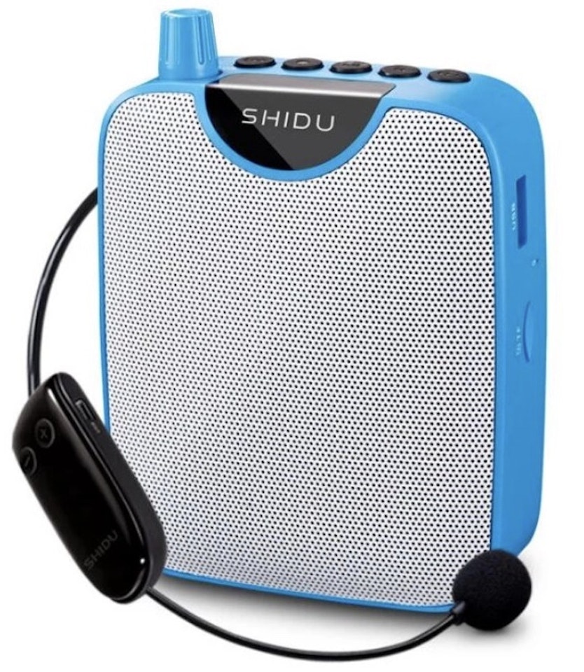 SHIDU | Röstförstärkare M500B - Wireless - Blå