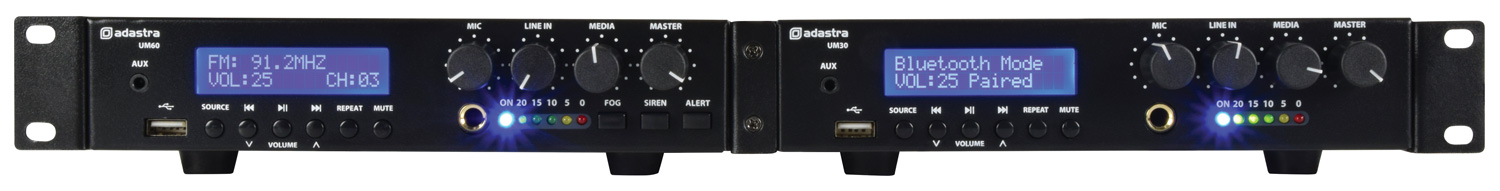Adastra | UM60 - 100v mixerförstärkare med 3 kanaler in