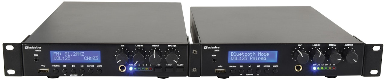 Adastra | UM60 - 100V mixerförstärkare med 3 kanaler in
