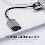 Vention | USB-Ljudkort - in/ut (3.5mm)