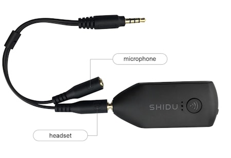 SHIDU | Headset - Trådlöst för M500/800 eller Stand Alone