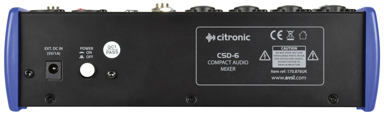 Citronic | CSD-6 - Professionell Mini Mixer