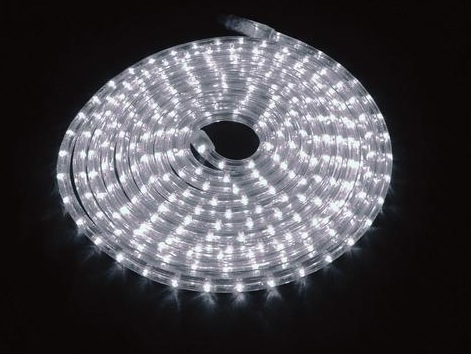 Omnitronic | Ljusslinga Rubberlight LED - Kallvit (9m)