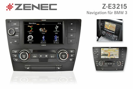 ZENEC E>GO | Z-E3215 - BMW 3-Serien / Multimediaenhet för E90/E91/E92/E93