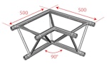 BRITEQ | BT-TRUSS Trio 29 - A003 / 2-vägs hörn - Horizontellt