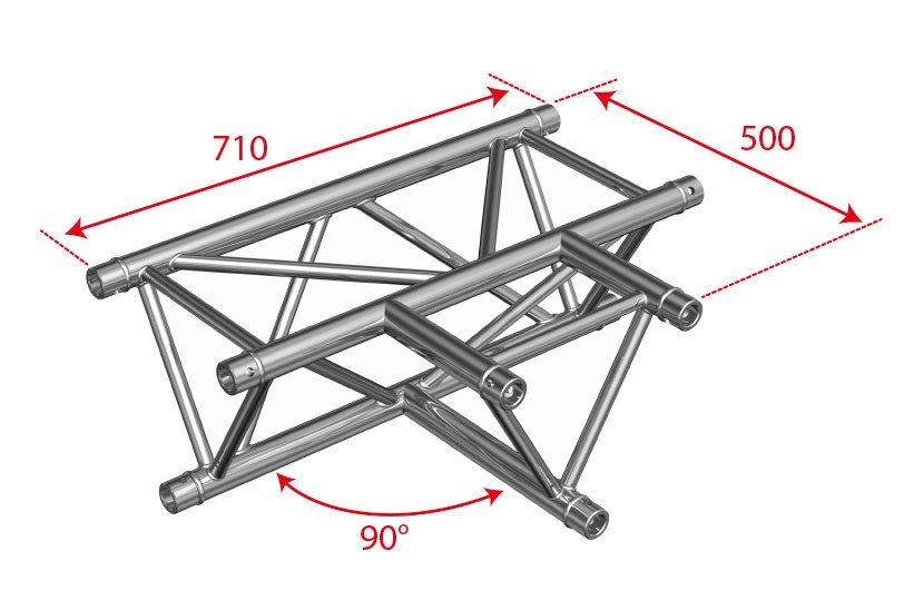 BRITEQ | BT-TRUSS Trio 29 - A017 / 3-vägs hörn - T-kors - Horizonte