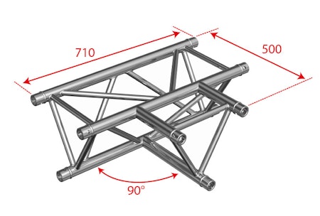 BRITEQ | BT-TRUSS Trio 29 - A017 / 3-vägs hörn - T-kors - Horizonte