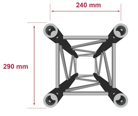 BRITEQ | BT-TRUSS Quat 29100 - Rak (1m)