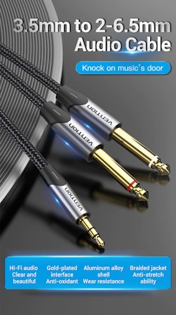 Vention Premium Cables | Minitele > 2 x Tele (1,5m) ULTRA