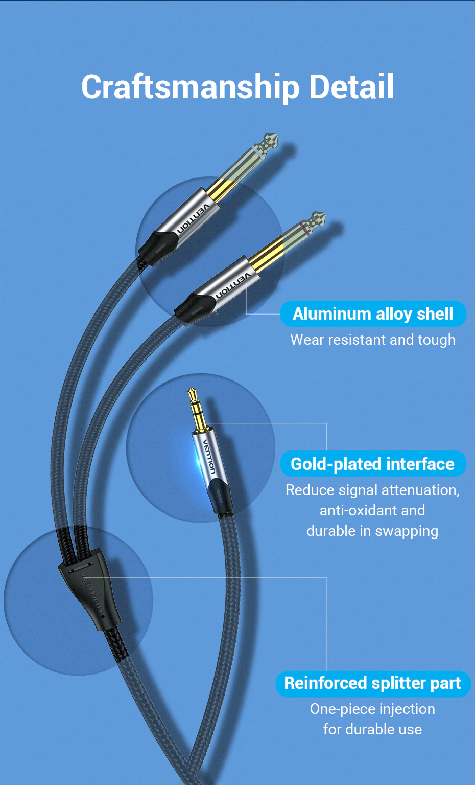Vention Premium Cables | Minitele > 2 x Tele (3m) ULTRA