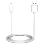 Lightning-kabel i nylon för iPhone (1m)