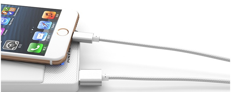 Lightning-kabel i nylon för iPhone (2m)