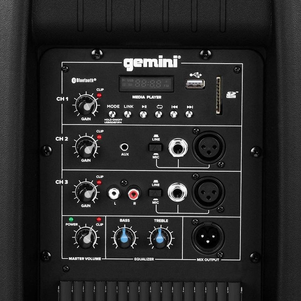 Gemini | AS-2112BT - 12" Aktiv högtalare med blåtand