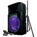 Gemini | GSW-T1500PK - 15" Vattenresistent högtalare med stativ och mikrofon