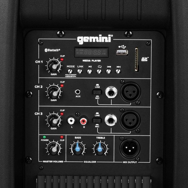 Gemini | AS-2115BT - 15" Aktiv högtalare med Bluetooth!