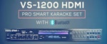 Karaokespelare | VS-1200 - HDMI + 2st mikrofoner, HMDI, CDG, DVD USB m.m.