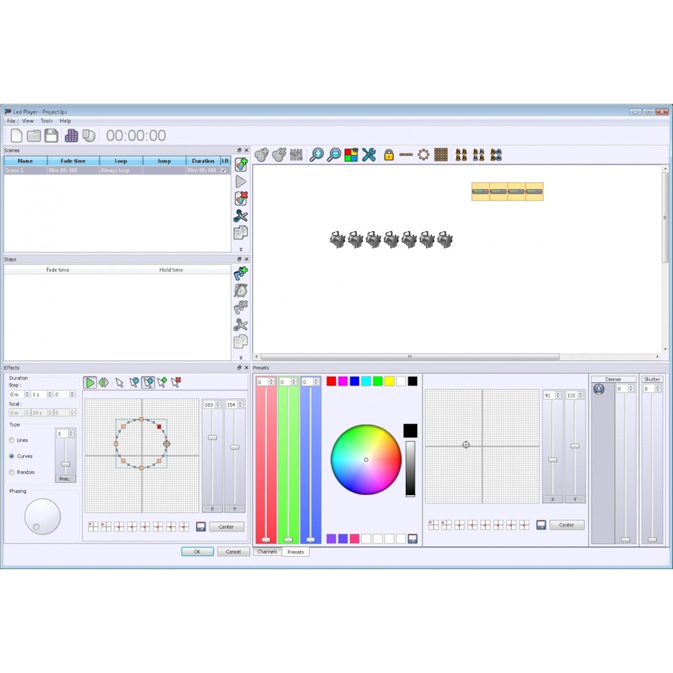 Briteq | LD-1024EASY+ Styrs via knappsatsen eller dator