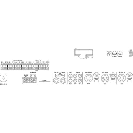 MONACOR | PA-6010Z (1x600W, 10-Zoner, 3HE)