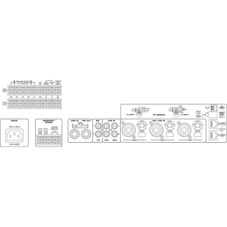 MONACOR | PA-1240 (240W, 5-Zoner, 3HE)