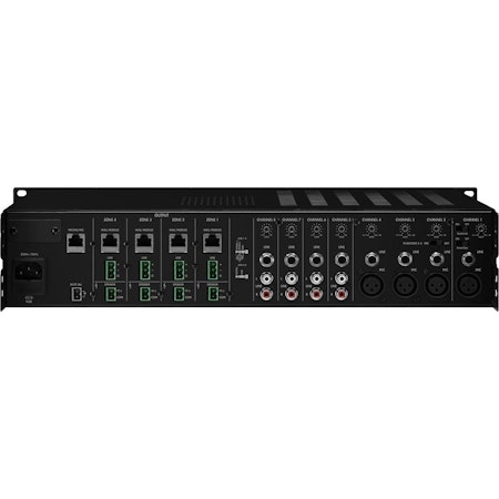 MONACOR | PA-M412 (4x120W, 4-Zoner, Klass D, 2HE)