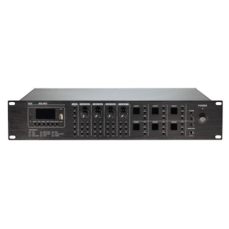 ZZiPP | ONE-6120PA (6x120W, 6-Zoner, 2HE, USB, BT, FM)