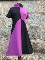 Split dress - purple black