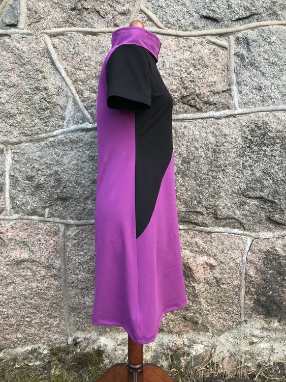 Split dress - purple black