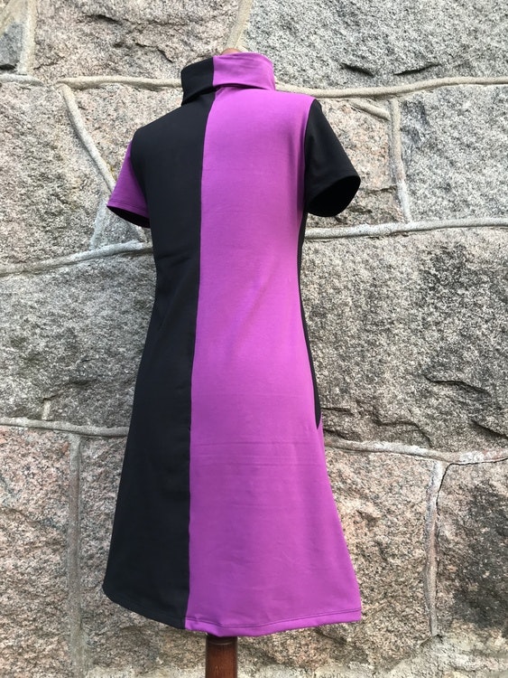 Split dress - purple black