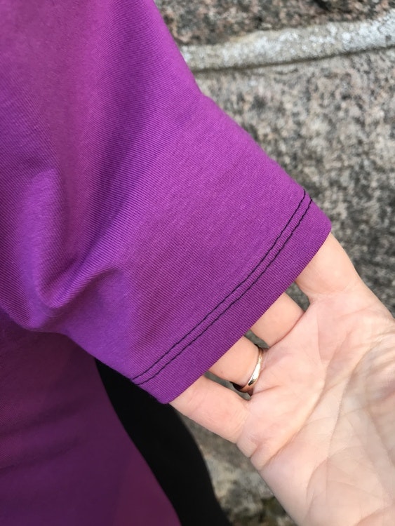 Split dress - purple black