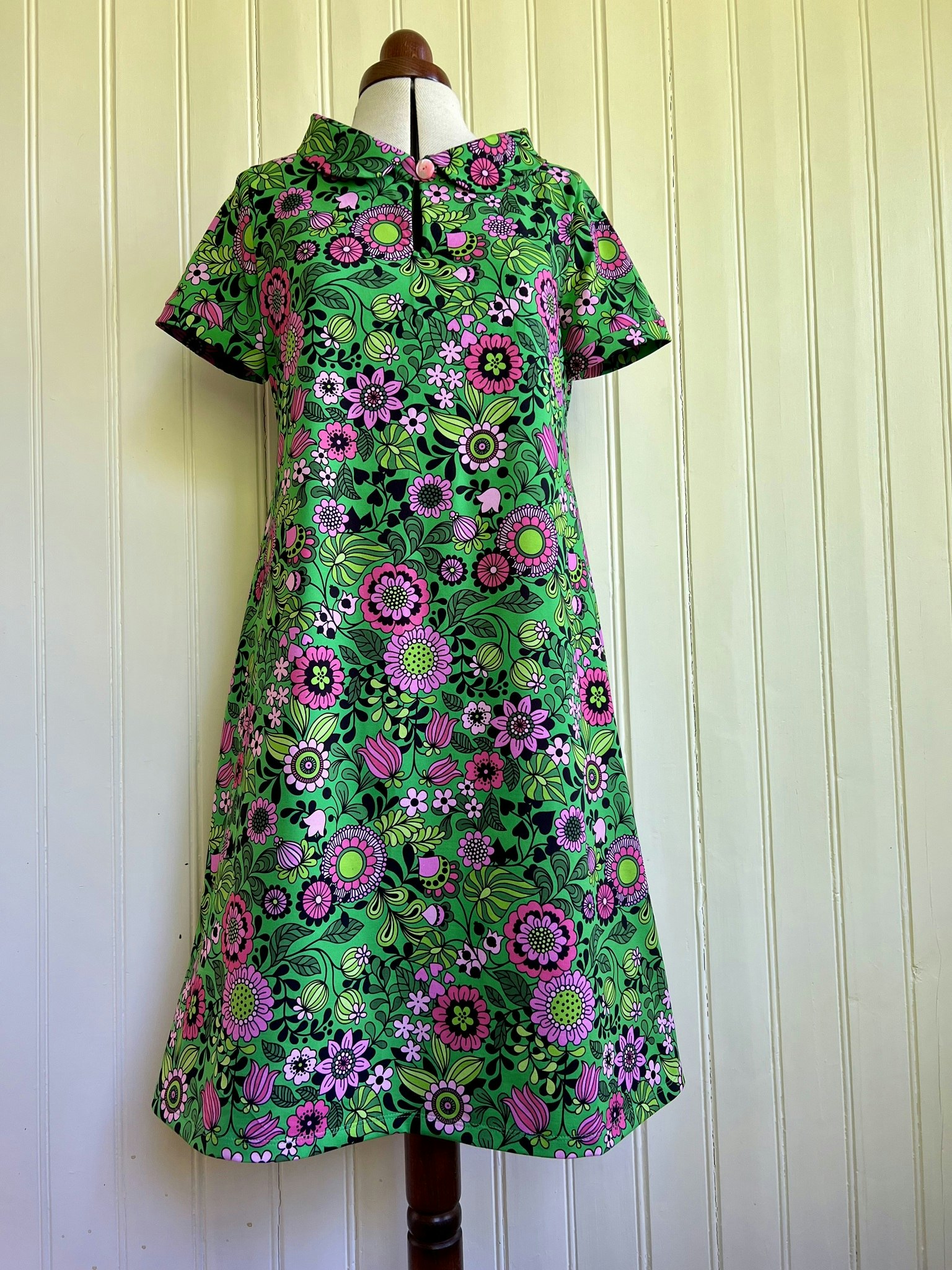 Modell Mirjam - rosa grön eufori