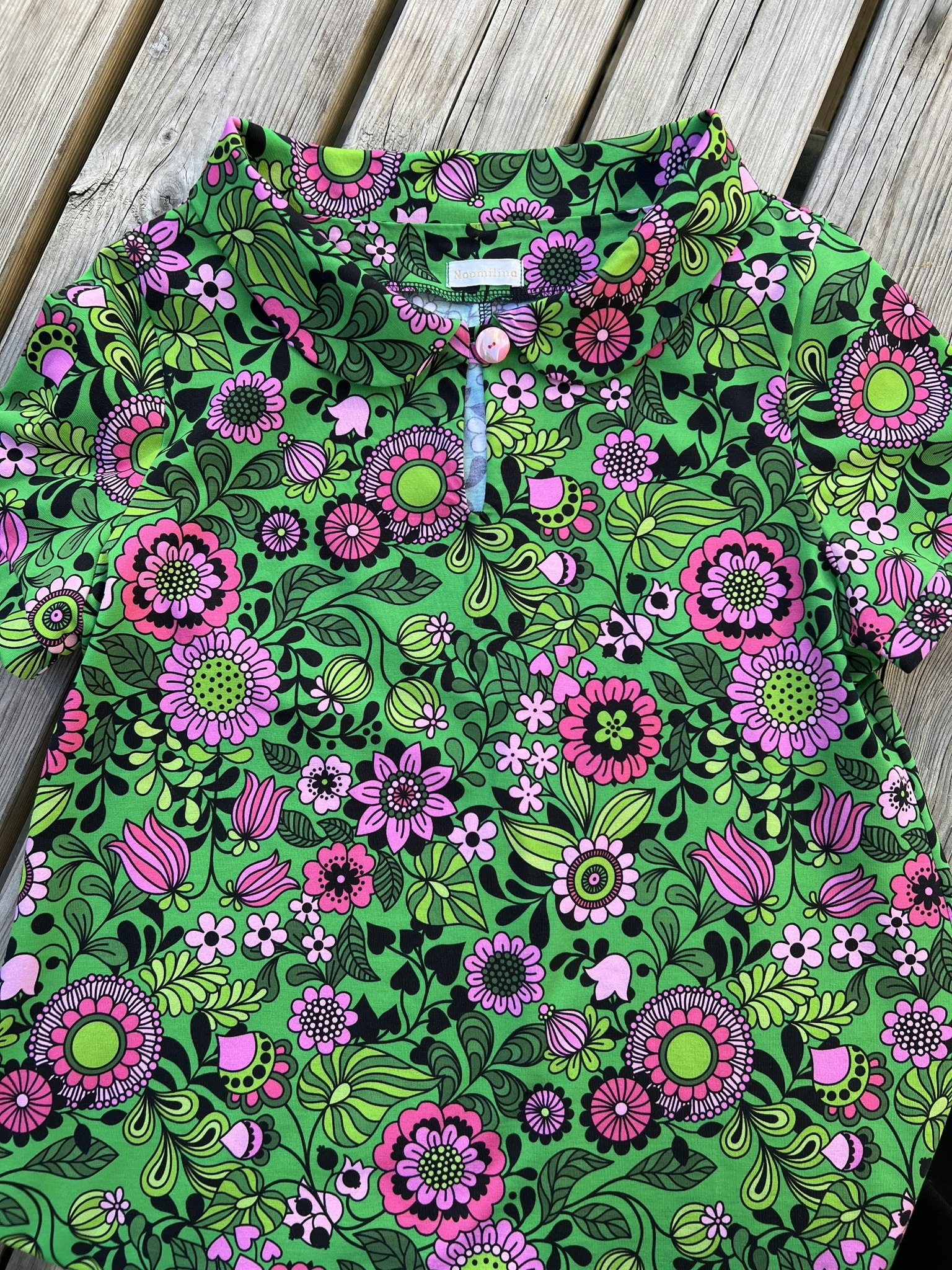 Modell Mirjam - rosa grön eufori