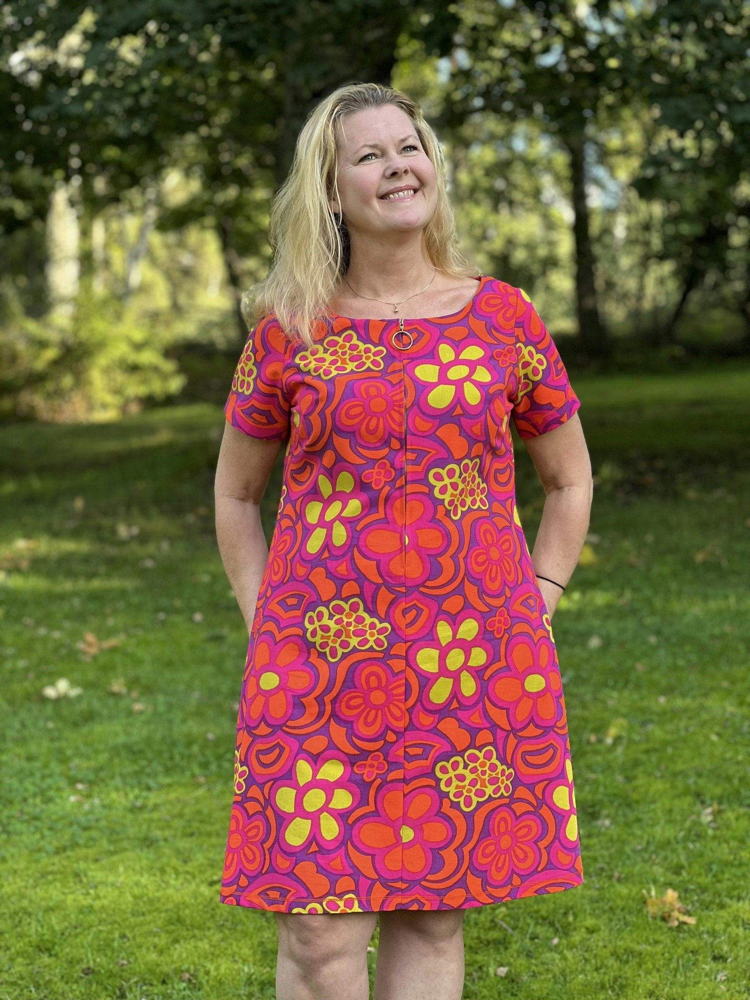 Happy vibrant dress