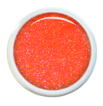 Pixie Mandarine Gel 5g – Korallröd glittergelé med tropisk glans