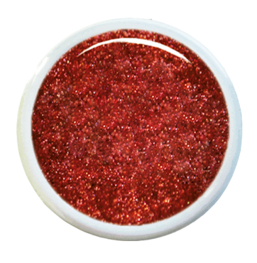 Red Power Gel 5g – Röd glittergelé med glamour och djup