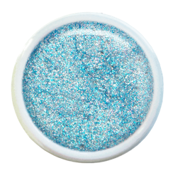 Jeans Gel 5g – Ljusblå glittergelé med isig glans