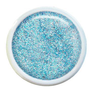 Jeans Gel 5g – Ljusblå glittergelé med isig glans