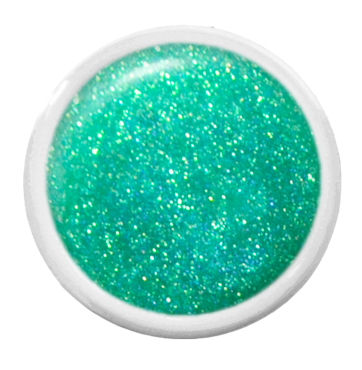 Fairy Floss Gel 5g – Turkosgrön glittergelé med magisk lyster