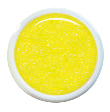 Pixie Yellow Gel 5g – Klar gul glittergelé för energifyllda naglar