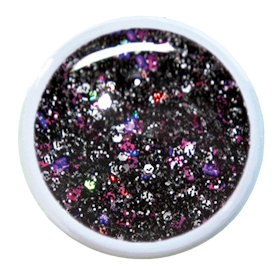 Black Rainbow glitter gel 5ml