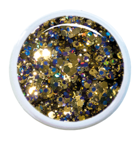 Gentian Gold Glitter Gel 5ml