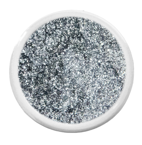 Glam Silver glitter gel 5ml