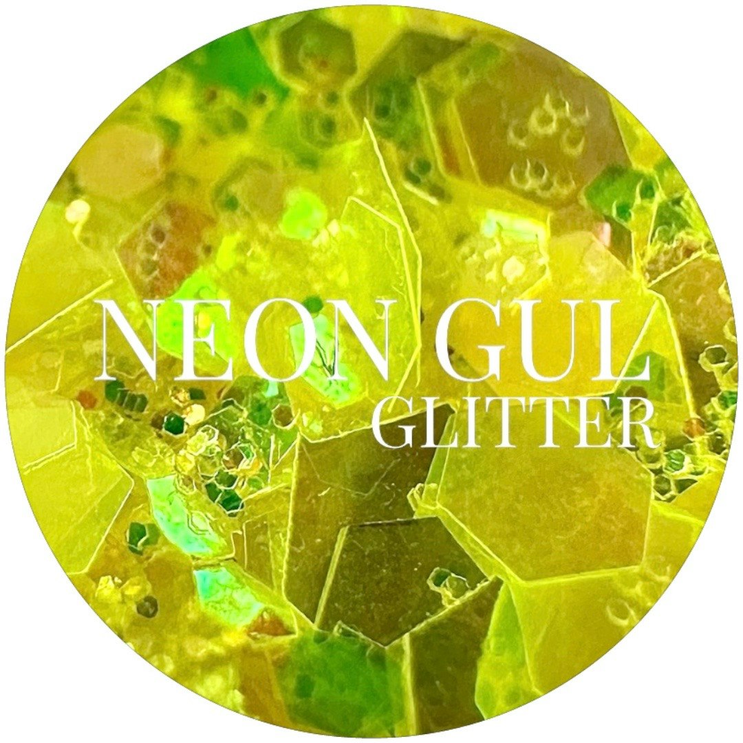 Neon Gul Glitter 5g