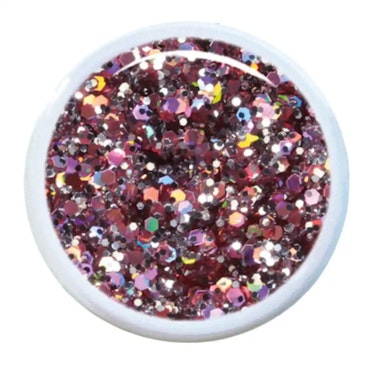 Endless Glitter Gel 5ml – Djup röd gellack med skimrande holografiska detaljer