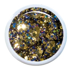 Gentian Gold Glitter Gel 5ml – Lyxigt guldgellack med holografisk djup