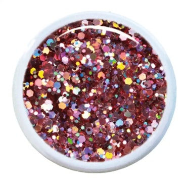 Venus Glitter Gel 5ml – Glödande röd gellack med holografisk effekt