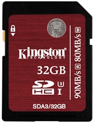 Kingston Canvas Select microSDHC-kort, 32GB, UHS-I, inkl. SD-korts, svart